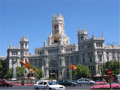 Plaza de Cibeles de Madrid, España