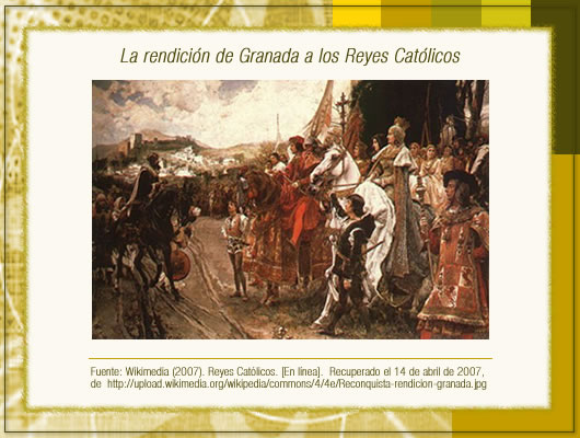 La rendición de Granada a los Reyes Católicos