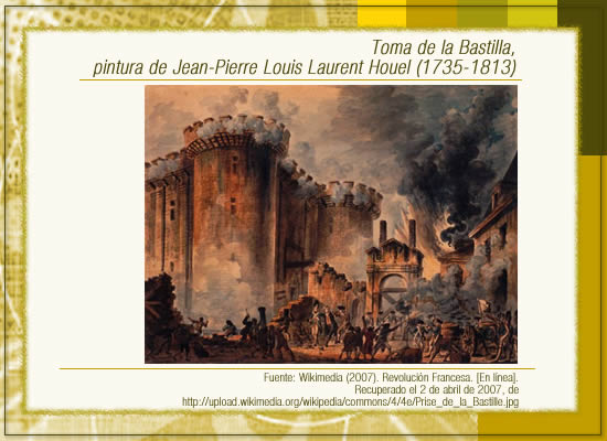 Toma de la Bastilla, pintura de Jean-Pierre Louis Laurent Houel (1735-1813)