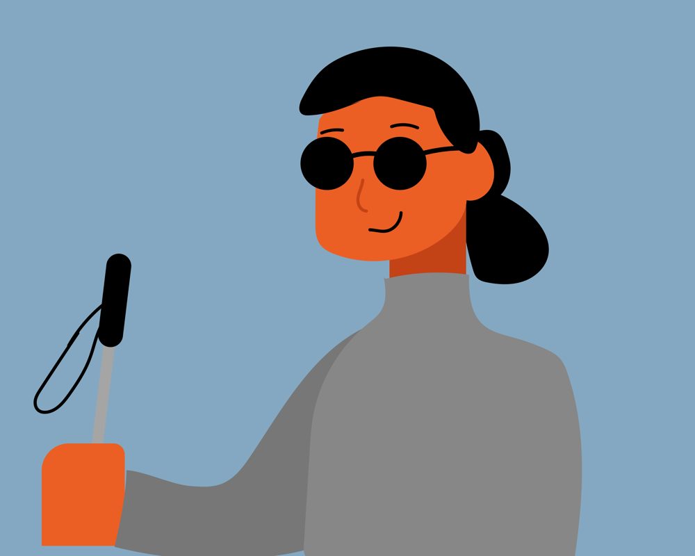 Las personas invidentes