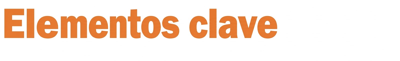 Elementos clave